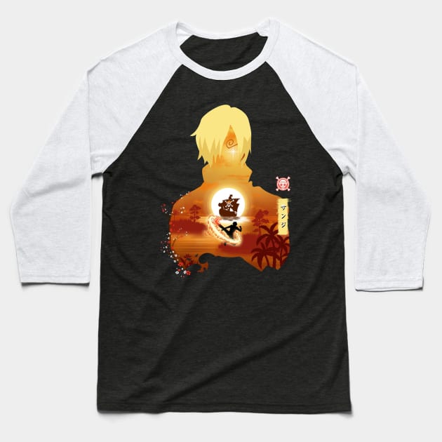 sanji Baseball T-Shirt by retinac 